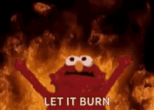 Elmo Burning GIF - Elmo Burning Hell GIFs