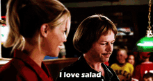 The Benchwarmers Salad GIF - The Benchwarmers Salad I Love Salad GIFs