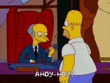 The Simpsons Ahoy Hoy GIF - The Simpsons Ahoy Hoy Me GIFs