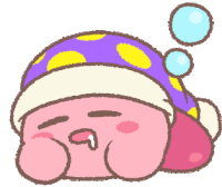 Kirby Nintendo Sticker - Kirby Nintendo Sleepy Stickers