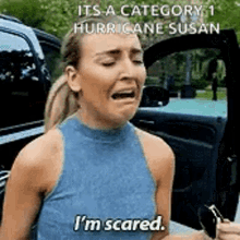 Perrie Edwards Im Scared GIF - Perrie Edwards Im Scared Hurricane Susan GIFs