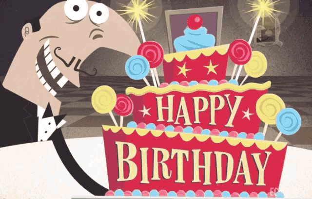 Happy Birthday,Birthday,Birthday Cake,happy,HBD,gif,animated gif,gifs,meme.