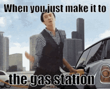 Outofgas GIF - Out Of Gas Gas Station Just Make It GIFs