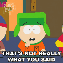 thats not really what you said kyle broflovski south park s6e2 jared has aides