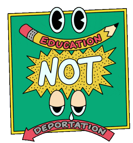 United We Dream Education Not Deportation Sticker - United We Dream Education Not Deportation Classroom Stickers