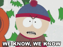 We Know We Know Thats What Everybody Said Stan Marsh GIF - We Know We Know Thats What Everybody Said Stan Marsh South Park GIFs