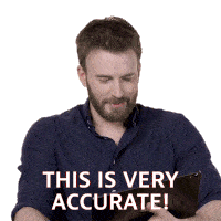 This Is Very Accurate Chris Evans Sticker - This Is Very Accurate Chris Evans Esquire Stickers