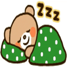 zzzz sleepy tired sleeping bear