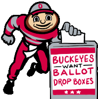 Buckeyes Want Ballot Drop Boxes Voting Sticker - Buckeyes Want Ballot Drop Boxes Buckeyes Voting Stickers