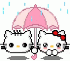 Hello Kitty Umbrella GIF.