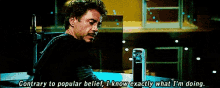 Tony Stark Belief GIF - Tony Stark Belief I Know GIFs