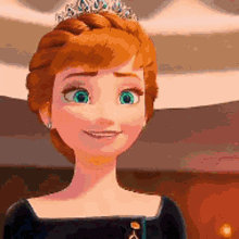 anna frozen2 smile princess anna happy