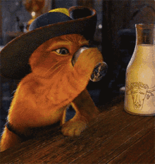 Cat Drinking Alone GIF - Cat Drinking Alone Another One GIFs