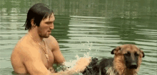 Alexander Ovechkin Dog GIF - Alexander Ovechkin Dog Bath GIFs