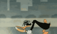 Duffy Duck Investigating GIF - Duffy Duck Investigating Magnifying Glass GIFs