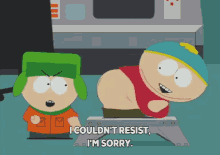 I Couldn'T Resist, I'M Sorry - Resist GIF - Cartman Eric Cartman South Park GIFs