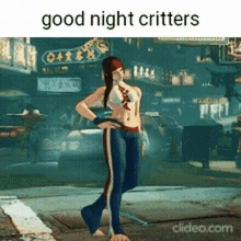 Good Night Critters Streetfighter GIF - Good Night Critters Streetfighter Juri GIFs