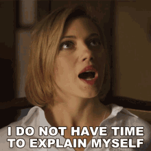 I Do Not Have Time To Explain Myself Kate Reece GIF - I Do Not Have Time To Explain Myself Kate Reece Blood And Treasure GIFs