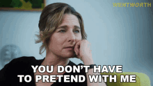 You Dont Have To Pretend With Me Bridget Westfall GIF - You Dont Have To Pretend With Me Bridget Westfall Wentworth GIFs