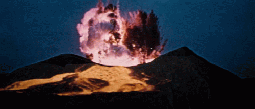 You Only Live Twice Volcano Eruption Gif You Only Live Twice Volcano Eruption Explosion Discover Share Gifs