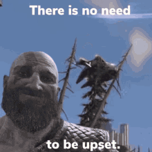 God Of War There Is No Need To Be Upset GIF - God Of War There Is No Need To Be Upset Halo Infinite GIFs
