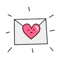 Object Heart Sticker - Object Heart Letter Stickers