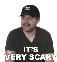 Its Very Scary Jared Dines Sticker - Its Very Scary Jared Dines Its Terrifying Stickers