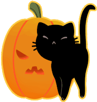 Cat Halloween Sticker - Cat Halloween Kitty Stickers