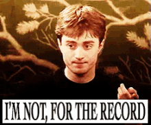 I'M Not GIF - Im Not Daniel Radcliffe Harry Potter GIFs