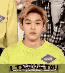 Lucus Nct GIF - Lucus Nct Faking A Yawn GIFs