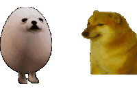 Eggdog Cheems Sticker - Eggdog Cheems Wack Stickers