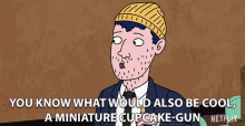 You Know What Would Also Be Cool A Minature Cupcake Gun GIF - You Know What Would Also Be Cool A Minature Cupcake Gun Idea GIFs