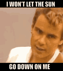 Nik Kershaw I Wont Let The Sun GIF - Nik Kershaw I Wont Let The Sun Go Down On Me GIFs