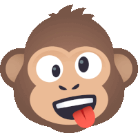 Wacky Face Monkey Joypixels Sticker - Wacky Face Monkey Monkey Joypixels Stickers