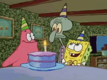 Spongebob Birthday Spongesquidpat GIF - Spongebob Birthday Spongebob Spongesquidpat GIFs
