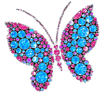 butterfly glittery sparks pretty shiny