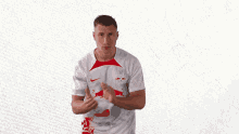 Cheering For You Willi Orban GIF - Cheering For You Willi Orban Rb Leipzig GIFs