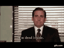 The Office Dead Inside GIF - The Office Dead Inside Emotionless GIFs