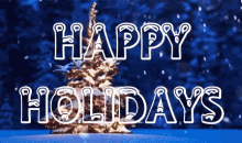 Happy Holidays Snowing For The Holidays GIF - Happy Holidays Snowing For The Holidays Holiday Season GIFs