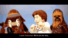 Lego Star Wars Lando Calrissian GIF - Lego Star Wars Lando Calrissian Were On Our Way GIFs