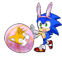Felices Pascuas Happy Easter Sticker - Felices Pascuas Happy Easter Sonic Stickers