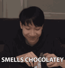 Smells Chocolatey Excited GIF - Smells Chocolatey Excited Sweets GIFs