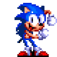 Sonic The Hedgehog Sprite Sticker - Sonic The Hedgehog Sonic Sprite Stickers