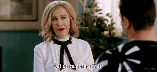Schitts Creek Moira Rose GIF - Schitts Creek Moira Rose Let Us Celebrate That - Discover &amp; Share GIFs