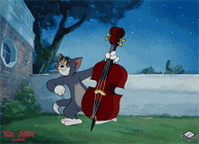 Tom And Jerry Tom The Cat GIF - Tom And Jerry Tom The Cat Cello GIFs