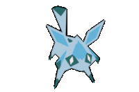 Glaceon Spin Sticker - Glaceon Spin Low Poly Stickers