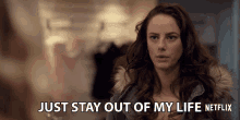 Just Stay Out Of My Life Kaya Scodelario GIF - Just Stay Out Of My Life Kaya Scodelario Kat Baker GIFs