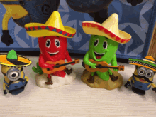 Mexican Mariachis Chilli Peppers GIF - Mexican Mariachis Chilli Peppers Minions GIFs