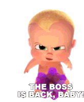 The Boss Is Back Baby Boss Baby Sticker - The Boss Is Back Baby Boss Baby The Boss Baby Family Business Stickers