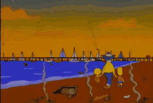 Polluted Dirty Water GIF - Dirty Water The Simpsons Bart Simpson GIFs